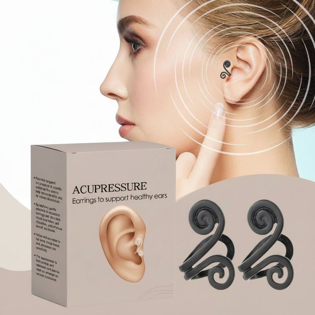 Tinnitus Relief Earrings – Anti-Tinnitus Ear Sleeves and Earring Stoppers for Soothing Ear Pressure, Comfort and Discreet Everyday Ear Support