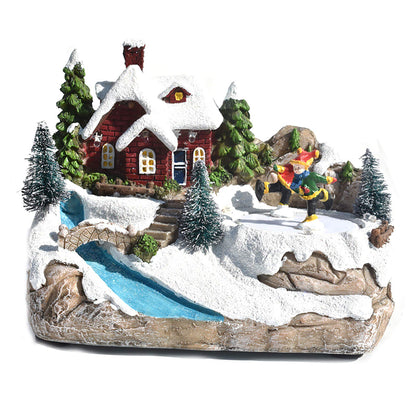 LED Christmas Castle Village – Lighted Holiday House Decoration Set for Festive Displays and Seasonal Home Decor