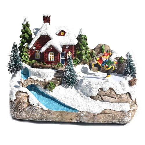 LED Christmas Castle Village – Lighted Holiday House Decoration Set for Festive Displays and Seasonal Home Decor