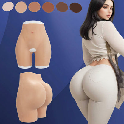 Silicone Hip Enhancement Pants – Realistic Padded Butt Shaper with Open-Crotch Design for Curvier Silhouette, Cosplay, Fashion Styling and Plus-Size Wear