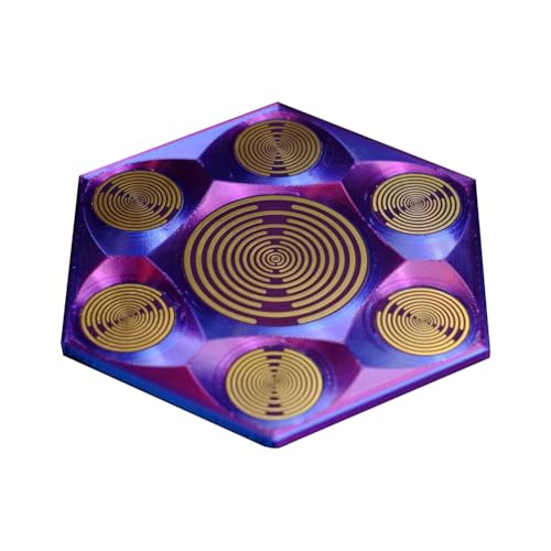 Polarizing Disk Energy Bowl – Multi-Frequency Oscillator Crystal Purification Decor for Meditation Spaces, Display and Relaxing Home Ambience