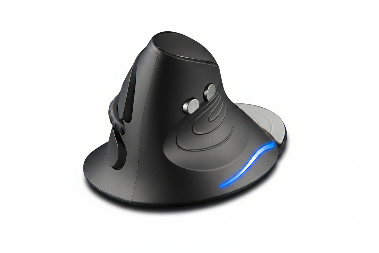 Vertical Wireless Gaming Mouse – Ergonomic 2.4GHz Optical Computer Mouse with Six Buttons and Adjustable DPI for PC and Laptop Use