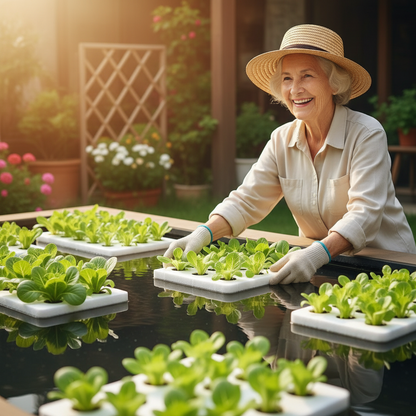Hydroponic Planting Board – 24-Hole Floating Grow Raft for Fish Ponds, Balcony Gardens, Greenhouses, Soilless Vegetable Cultivation