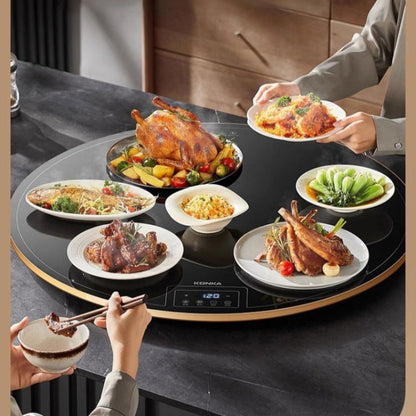 Foldable Electric Food Warming Tray - Multifunction Heating Plate for Keeping Meals Warm at Home and Gatherings