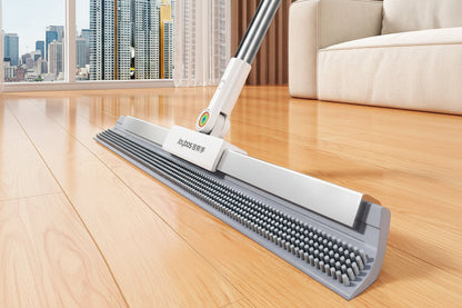 Silicone Magic Floor Squeegee Broom – 180° Flexible Wet and Dry Water Wiper for Bathrooms, Toilets, Kitchens and Living Rooms