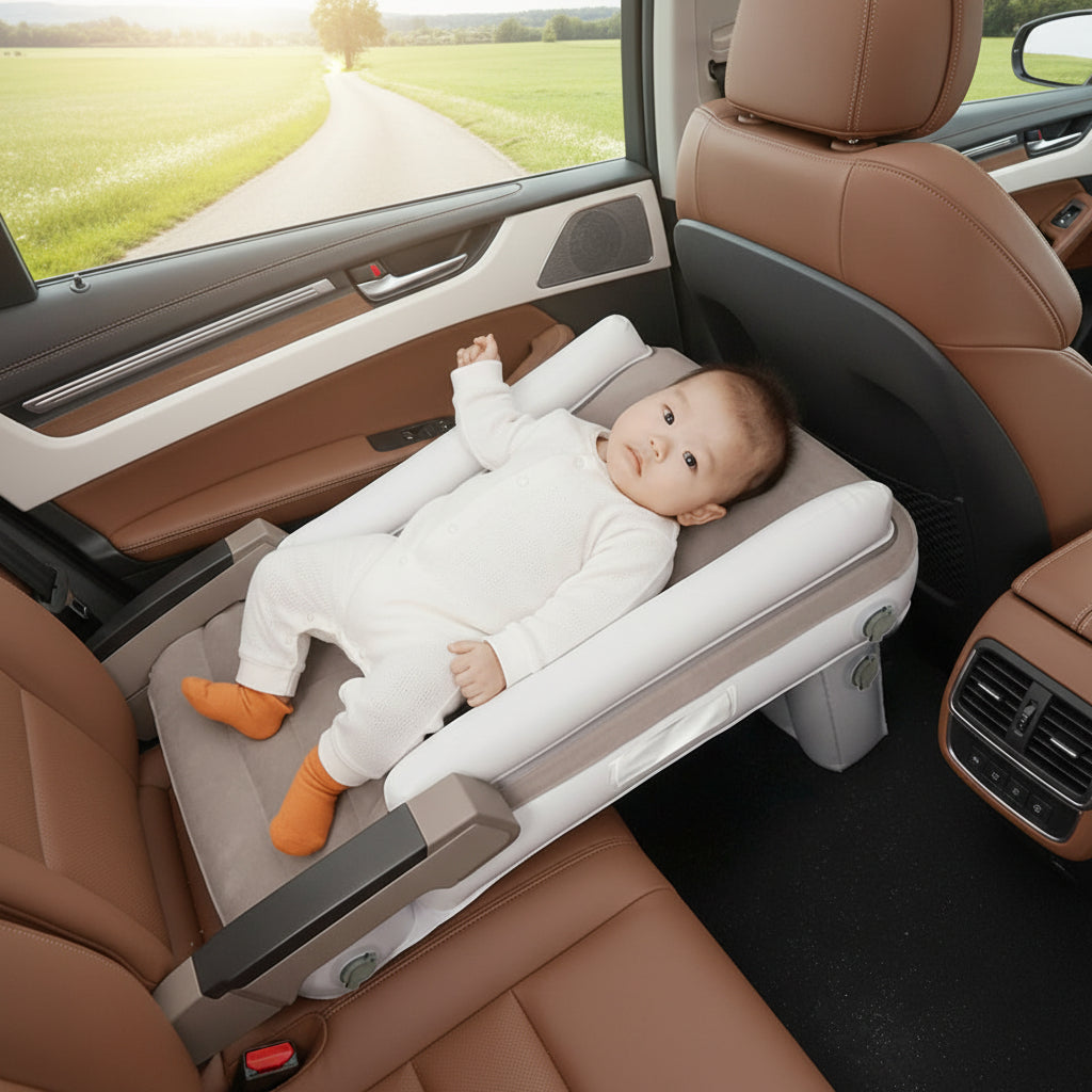 Car Inflatable Mattress – Portable Travel Air Bed for Kids and Adults with Hammock Design for Comfortable Sleeping During Long Journeys