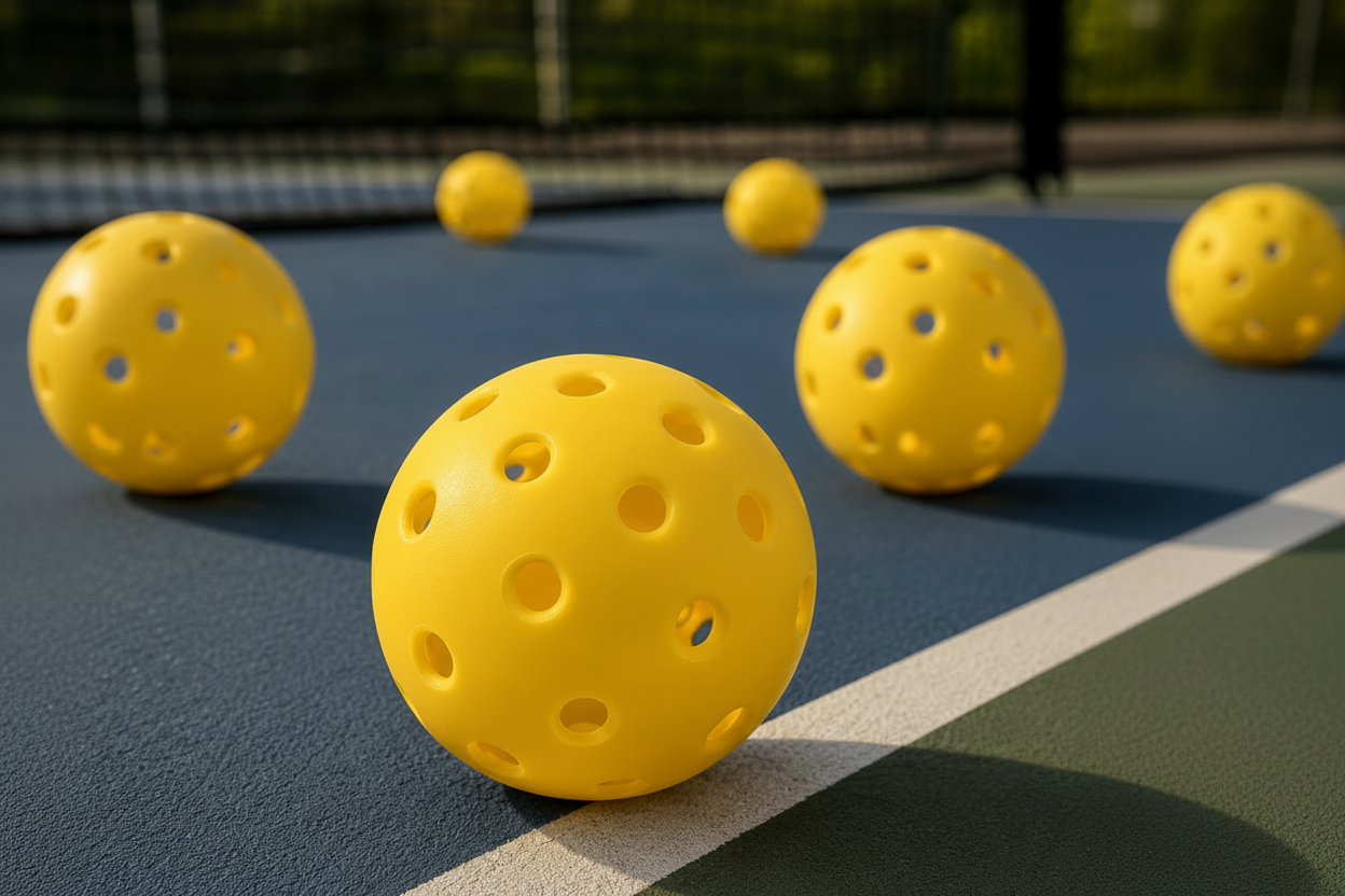 Outdoor Pickleball Balls – 40-Hole High-Performance Durable Pickleballs for Training, Practice Sessions, Recreation and Tournament Play
