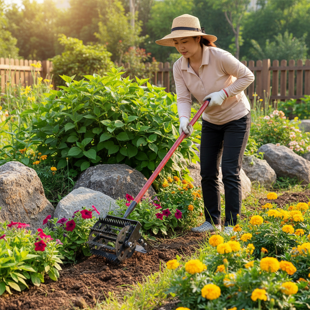 Heavy-Duty Weeding Wheel Attachment – Cultivator Head for Grass Removal, Farm Maintenance, Soil Work and Efficient Garden Weed Control
