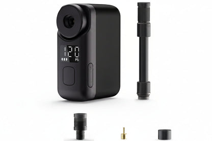Mini Cordless Bike Tire Inflator – Portable 120PSI Electric Air Pump with Digital Screen, 450mAh Battery and Fast USB Charging