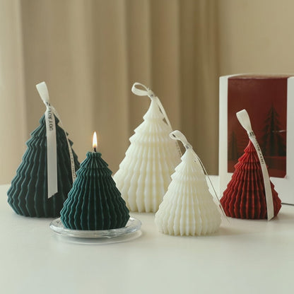 Christmas Tree Silicone Mold – DIY Candle, Soap and Resin Craft Mold for Handmade Holiday Decorations