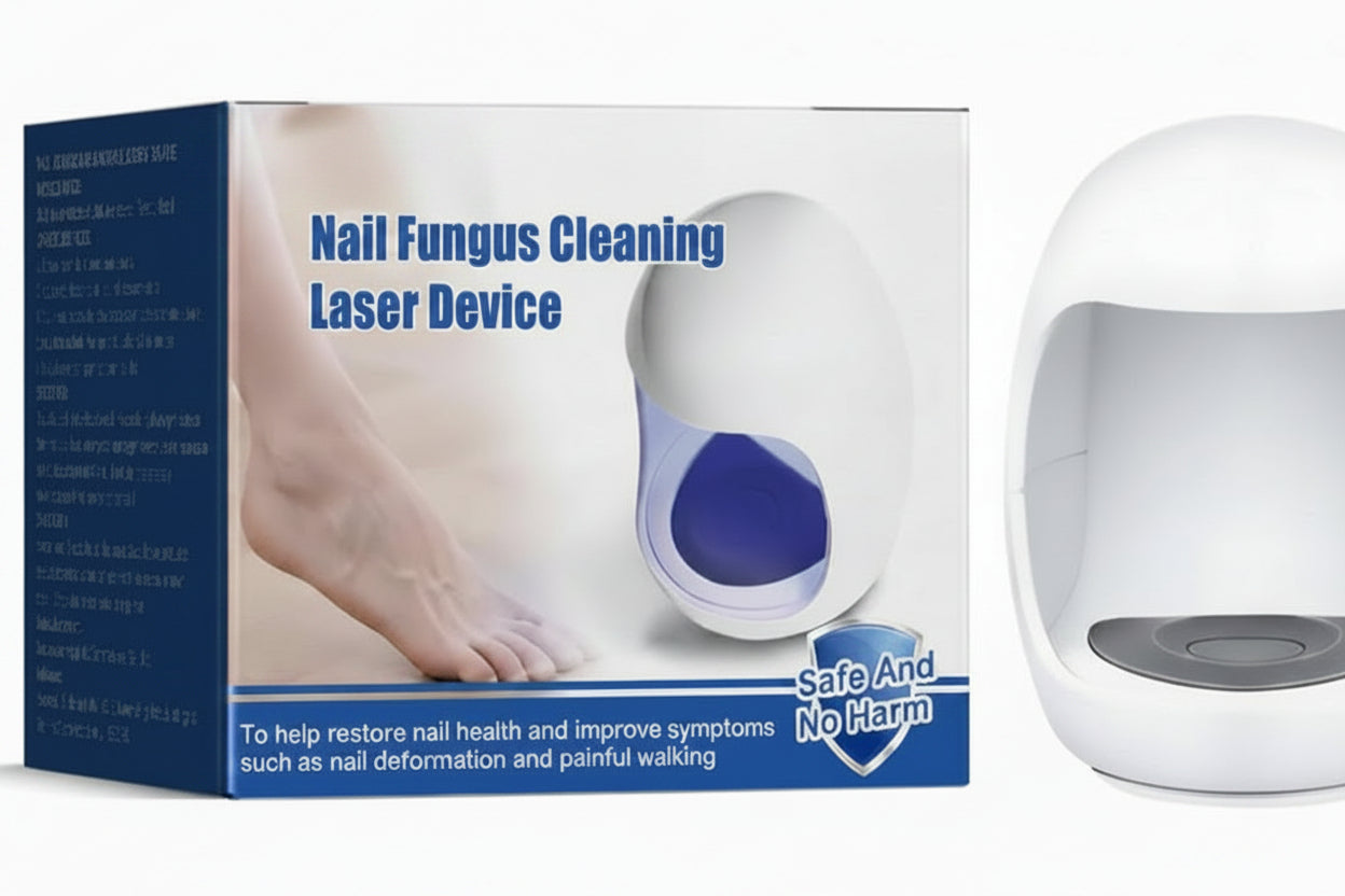 Laser Nail Fungus Treatment Device – Rechargeable Infrared Blue Light Therapy Tool for Toenail Care and Healthy Nail Recovery
