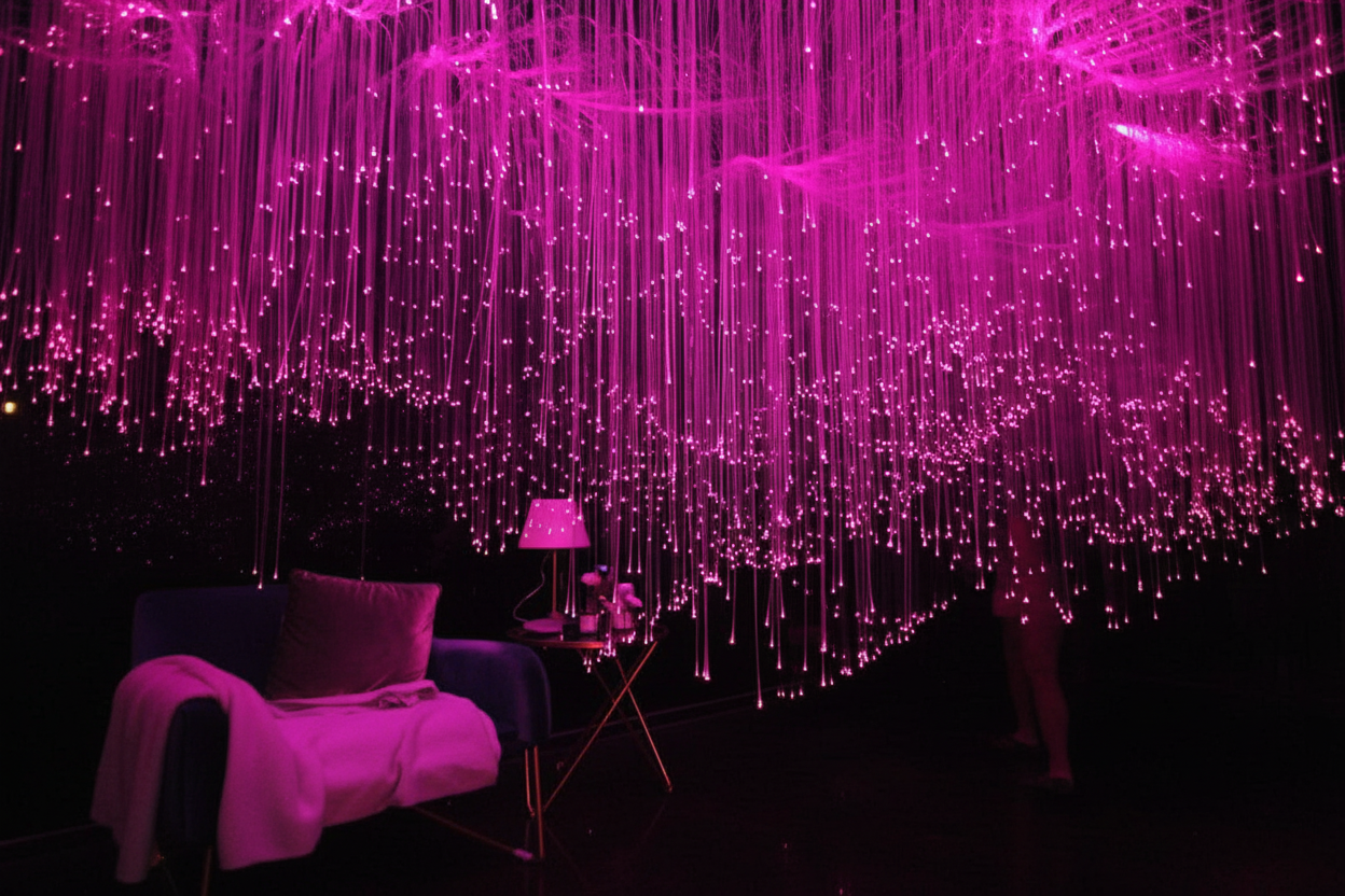 Fiber Optic Cable – Side Glow Decorative Lighting Wire for DIY Ceiling, Starry Sky and Architectural Light Projects