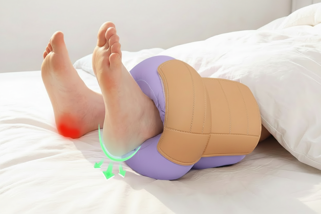 Heel Elevation Protector Pillow – Egg-Crate Foam Ankle Cushion for Pressure Relief, Bed Comfort and Supportive Positioning for Limited-Mobility Users