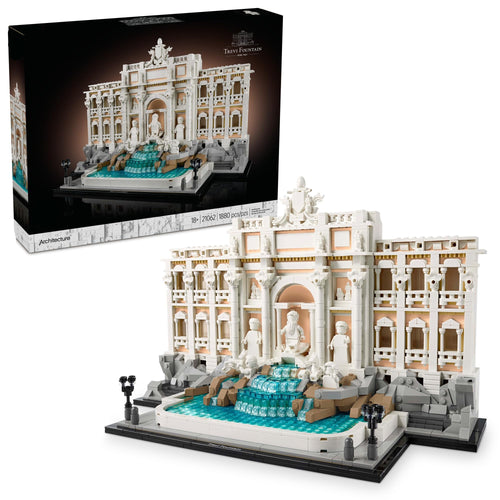 Trevi Fountain Building Blocks Set-Classic Architecture Model Compatible with LEGO Bricks for Family Fun and Decorative Display
