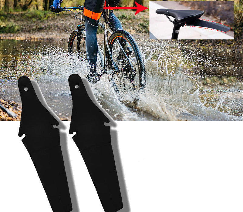 Bike Fender Set – Removable MTB Road Bicycle Mudguard Kit for Mud Protection and Cleaner Outdoor Rides