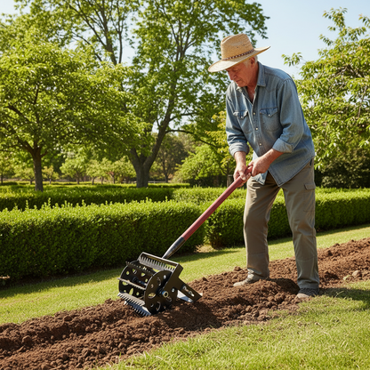 Heavy-Duty Weeding Wheel Attachment – Cultivator Head for Grass Removal, Farm Maintenance, Soil Work and Efficient Garden Weed Control