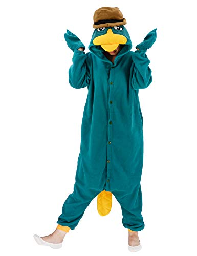Animal Kigurumi Duck Onesie – Cute Cartoon Pajama Costume for Adults and Kids, Cozy Halloween Cosplay, Parties, Sleepovers and Fun Homewear
