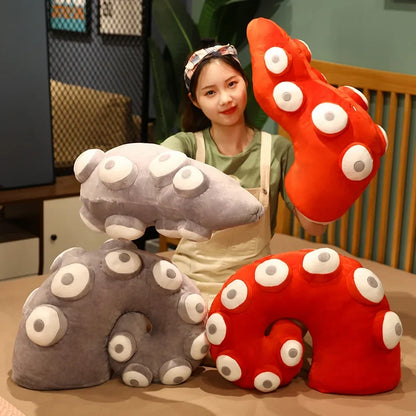 Octopus Tentacle Plush Pillow – Funny Soft Throw Cushion with Realistic Tentacles for Bedroom Decor, Gifts and Cozy Relaxation