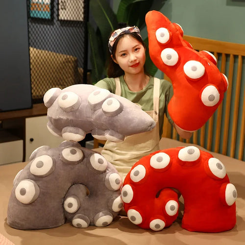 Octopus Tentacle Plush Pillow – Funny Soft Throw Cushion with Realistic Tentacles for Bedroom Decor, Gifts and Cozy Relaxation