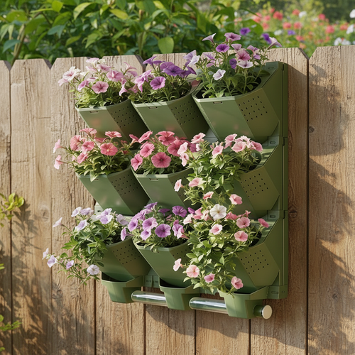 Vertical Wall Planter Box – Single-Hole Indoor Outdoor Flowerpot for Space-Saving Green Walls, Shopping Displays, Home Gardens and Creative Plant Decor