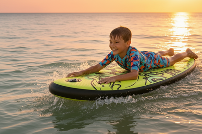 Inflatable Drop-Stitch Bodyboard – Premium Surfboard for Kids and Adults, Offering Durable Buoyancy, Compact Storage and Summer Wave-Riding Fun