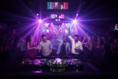 RGBW Moving Head Stage Light – 150W 8-Armed Magic Ball DJ Lighting with DMX512 Control for Weddings, Parties, KTV and Home Theater