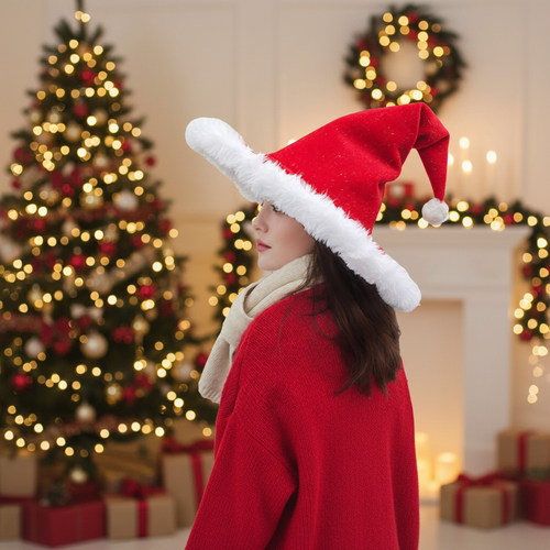 Luxury Santa Hat – Extra Thick Plush Christmas Cap for Adults, Holiday Parties and Festive Family Celebrations