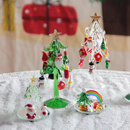 Murano Glass Christmas Tree – Handmade Holiday Figurine Ornament for Luxury Seasonal Home Decor and Memorable Gifts
