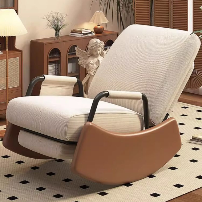 Adjustable Lazy Rocking Chair – Ergonomic Foldable Recliner for Living Rooms, Balconies and Lounges with Comfortable Resting and Relaxation Support