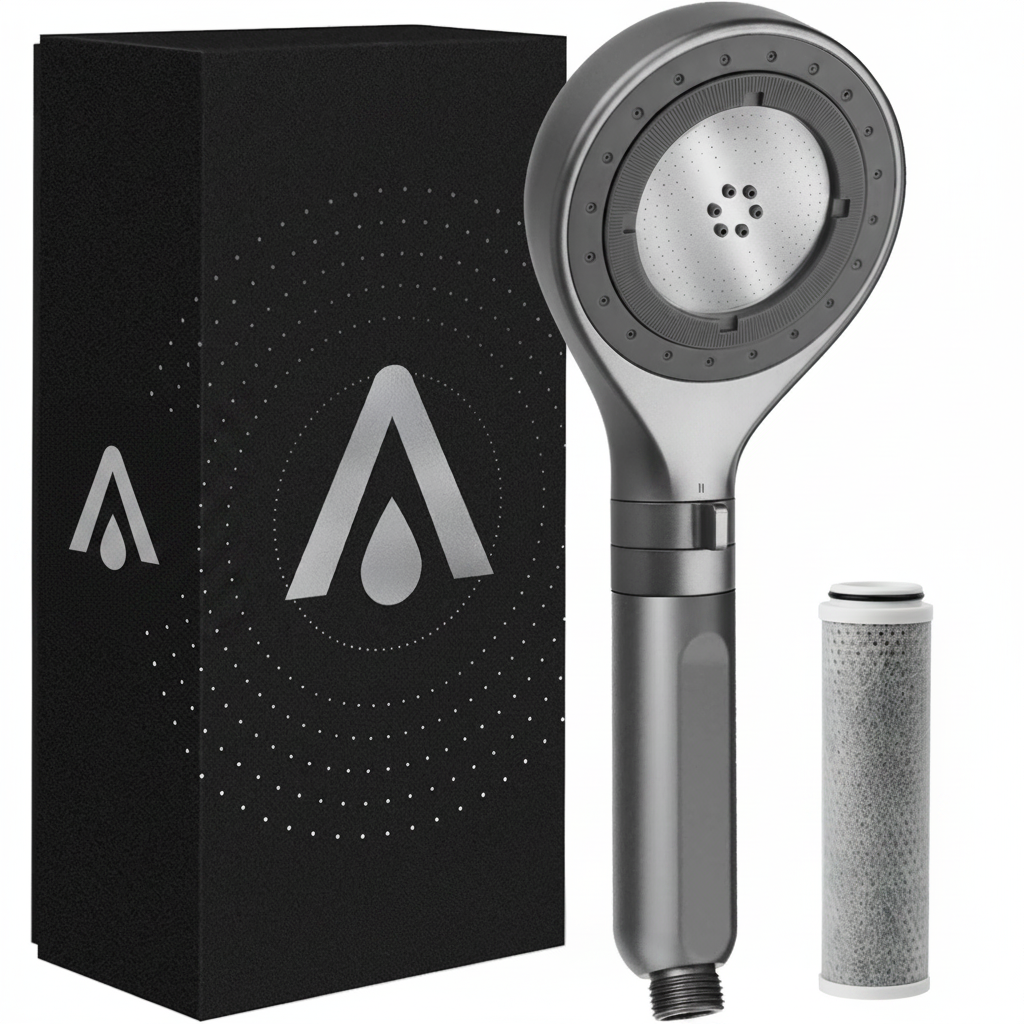 Nanobubble Filter Shower Head – Handheld Water-Saving Shower with Carbon Filtration, Three Modes and Skin and Hair Care Features