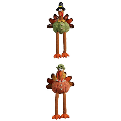 Thanksgiving Turkey Hanging Decoration – Festive Autumn Harvest Dangling Ornament for Seasonal Home, Porch and Fall Holiday Displays