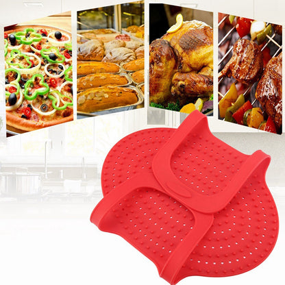Food Grade Silicone Turkey Lifter Mat – Heat Resistant Non-Stick Poultry Cooking Rack for Roasting, Grilling and Easy Kitchen Food Preparation