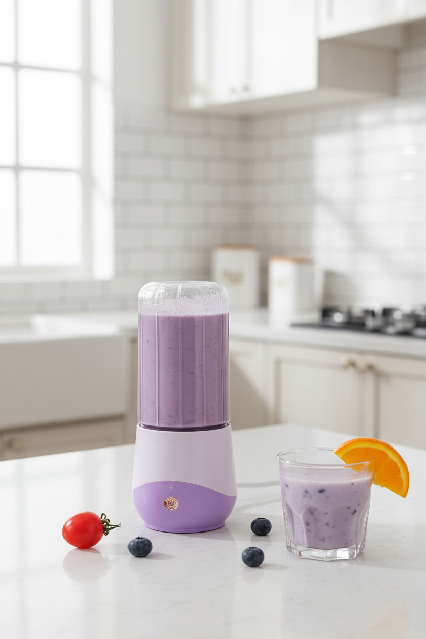 Portable USB Blender Cup – 500ml Rechargeable Juicer Bottle for Fresh Smoothies, Juice and Shakes at Home or Travel