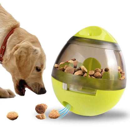 Interactive Dog Treat Ball - Slow Feeder Tumbler Puzzle Toy for Mental Stimulation, Enrichment and Healthy Pet Feeding