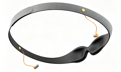 Blackout Sleep Mask – 3D Soft Shading Eye Cover with Noise-Reducing Ear Plugs for Travel, Naps, Meditation and Comfortable Rest Anywhere