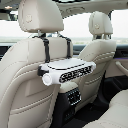 Car Seat Cooling Fan – Portable Vehicle Cooling Cushion with Air Circulation for Hot Weather Driving, Commuting and Comfortable Road Trips