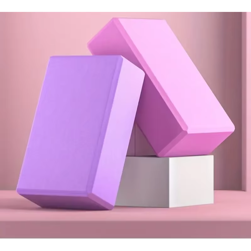 Foam Yoga Blocks – Supportive Pilates and Fitness Bricks for Stretching, Balance, Flexibility, Body Shaping and Home Gym Training
