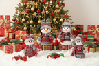 Fabric Snowman Christmas Decoration – Festive Plush Holiday Ornament for Christmas Trees, Windows, Tabletops and Cozy Seasonal Home Decorations