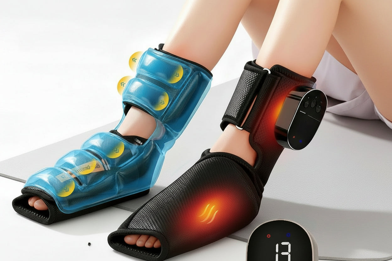 Cordless Air Compression Leg Massager – Rechargeable Foot and Calf Massage Boots with Vibration for Relaxation, Circulation Support and Recovery