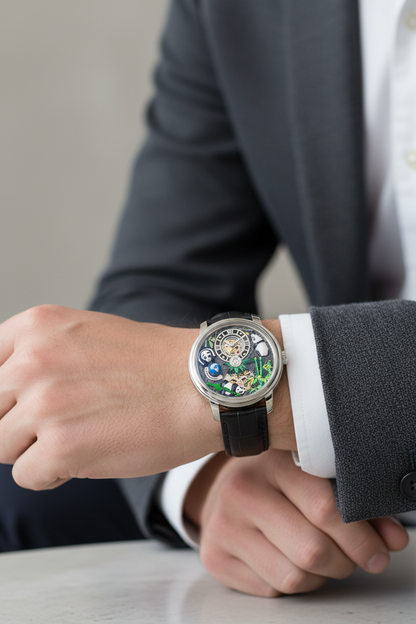 Luxury Waterproof Mechanical Wristwatch - Stainless Steel Mens Watch with Automatic Movement and Premium Designer Style