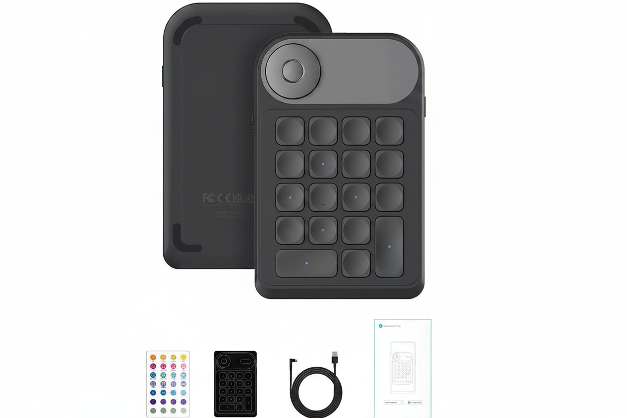 Keydial Mini Wireless Keyboard – Compact Bluetooth Keyboard with Multifunction Dial for Desktop, Tablet, Laptop and Creative Workspaces