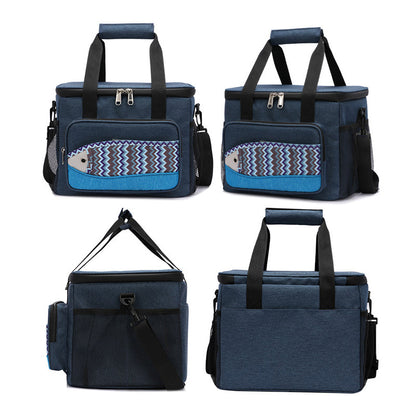 Insulated Bento Thermal Bag – Waterproof Japanese Lunch Tote with Large Capacity Storage for Picnics, Camping, Travel and Outdoor Meals
