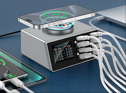 Fast Charging Station – 140W USB 8-Port Smart Charger for Multiple Android Phones and Devices at Home, Office, Hotels, Restaurants and Travel