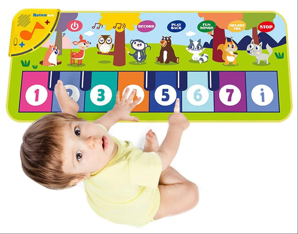 Piano Dance Mat for Kids – Interactive Musical Floor Keyboard Play Mat with Educational Sounds, Fitness Fun and Early Learning Gift