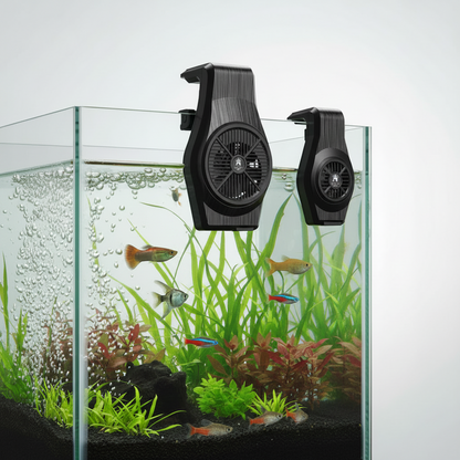 Mini Aquarium Cooling Fan – Adjustable Hanging Fish Tank Chiller for Temperature Control, Quiet Water Cooling System for Tropical Aquariums