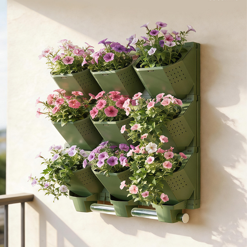 Vertical Wall Planter Box – Single-Hole Indoor Outdoor Flowerpot for Space-Saving Green Walls, Shopping Displays, Home Gardens and Creative Plant Decor