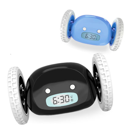 Run Away Alarm Clock - Rolling Clock for Heavy Sleepers, Kids, Teens and Adults Who Oversleep