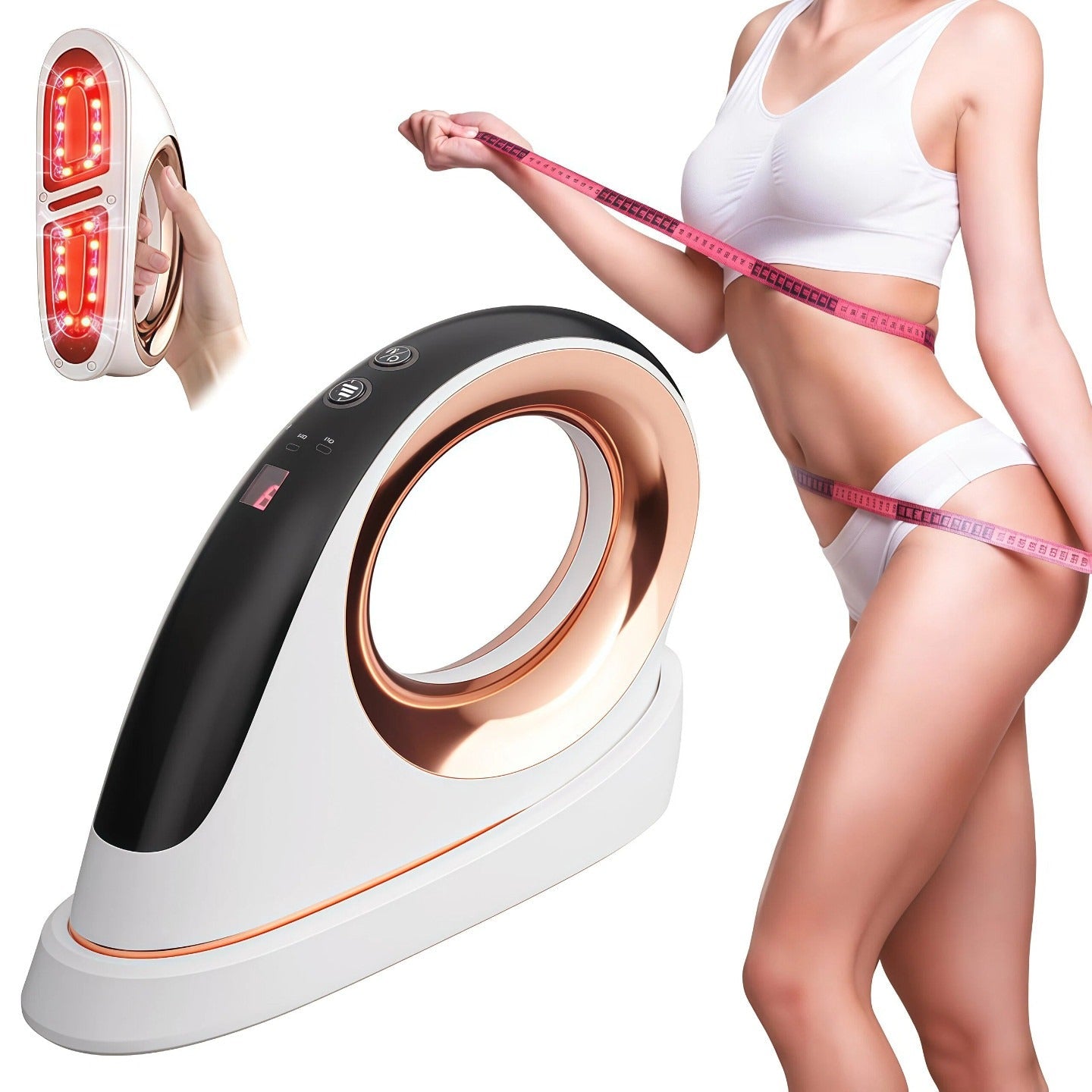EMS Beauty Device – 3-in-1 RF Microcurrent Facial Lifting Massager for Skin Tightening, Body Sculpting and Anti Aging Care