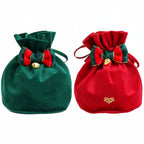 Christmas Apple Gift Bags Set - Festive Holiday Packaging Pouches for Party Favors and Seasonal Gift Giving