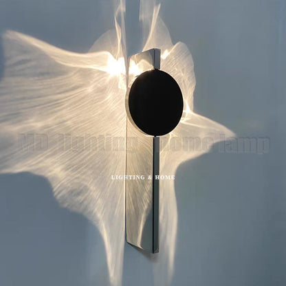Nordic Corrugated LED Wall Sconce – Artistic Bedroom and Hallway Ambient Wall Lighting for Modern Home Decoration